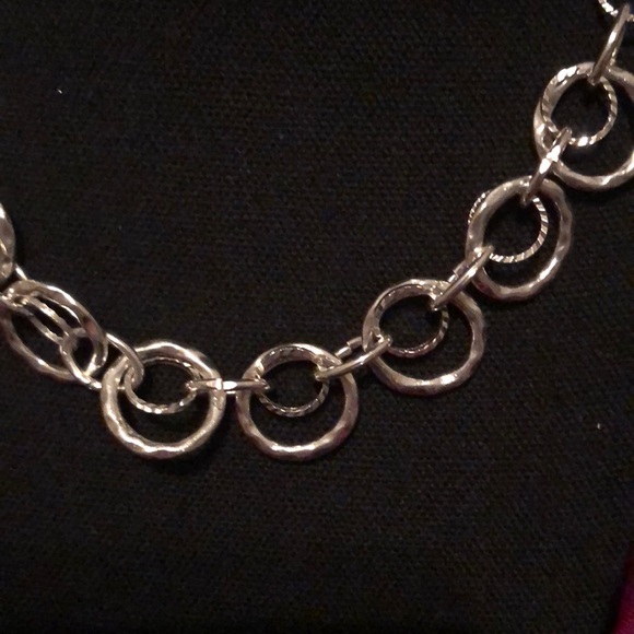Shiny Silver “Metal” Multi-Loop Necklace (Kohl’s) - Picture 3 of 8